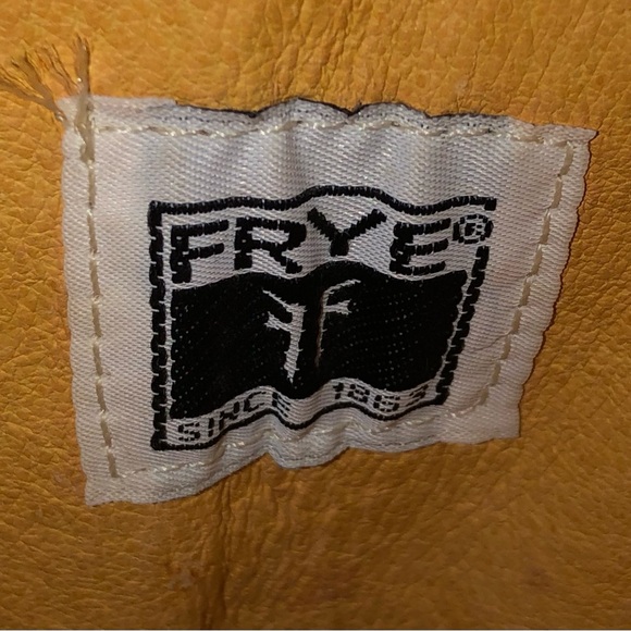 Vintage Frye Campus Tall Lace-Up Tan Leather Boots - Picture 11 of 14